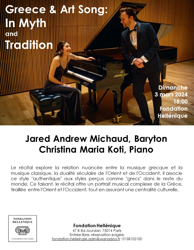 Greece & Art Song: In Myth and Tradition_CONCERT_03.03.2024
