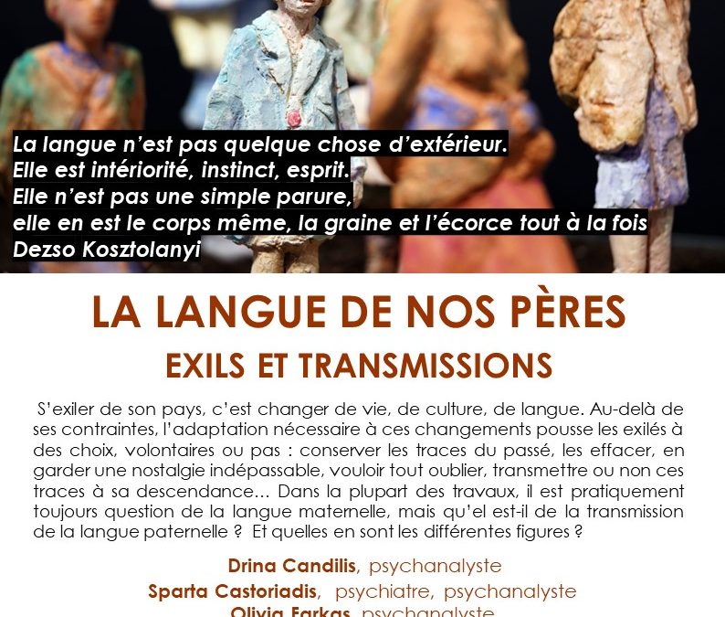 La Langue de nos Pères, Exils et Transmissions_CONFERENCE / TABLE RONDE_14.11.2024